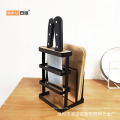 Wrought iron multifunctional kitchen knife rack storage rack